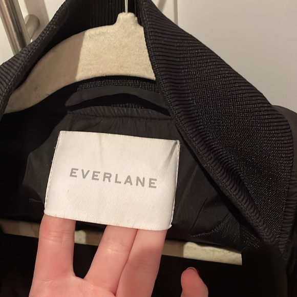 Everlane Men’s Black Bomber Jacket Sz S - Picture 2 of 6